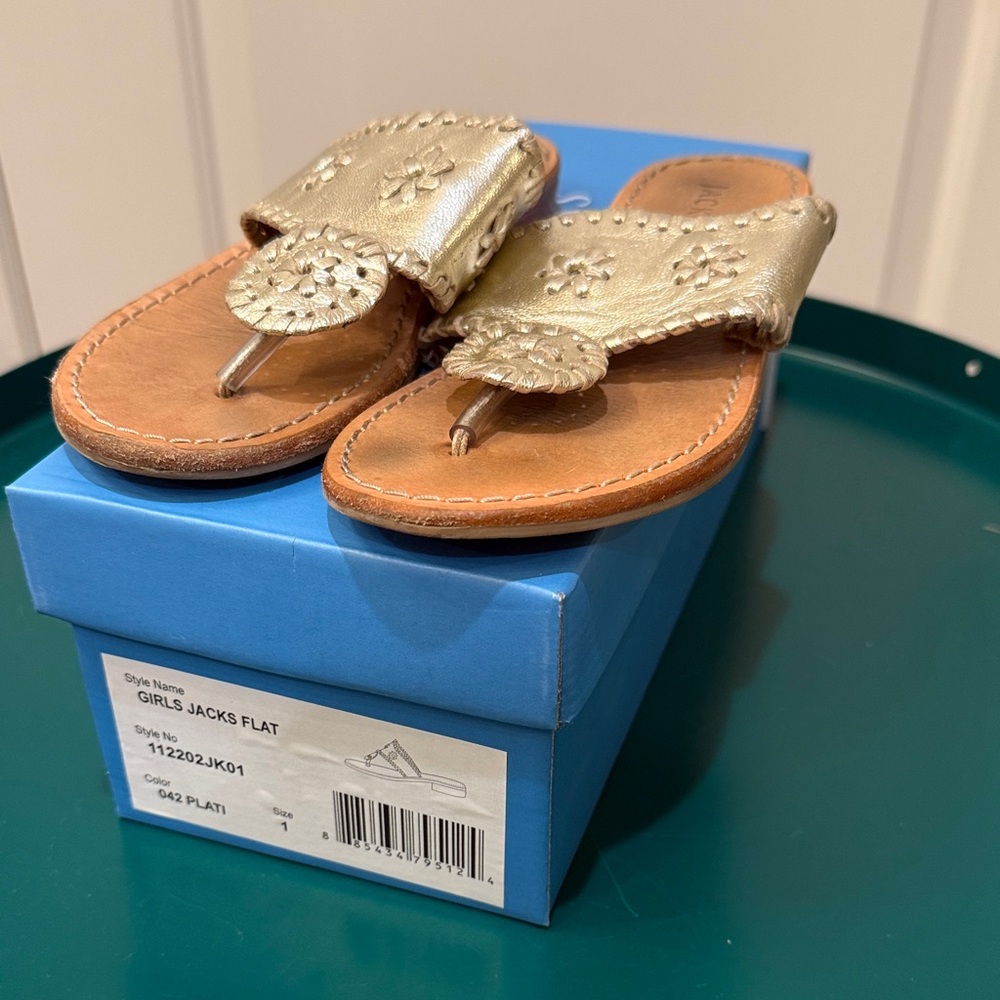 Jack Rogers Girls' Jacks Flat Sandal